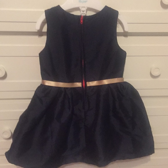 Navy blue dress with beautiful flower detail top - Picture 4 of 4